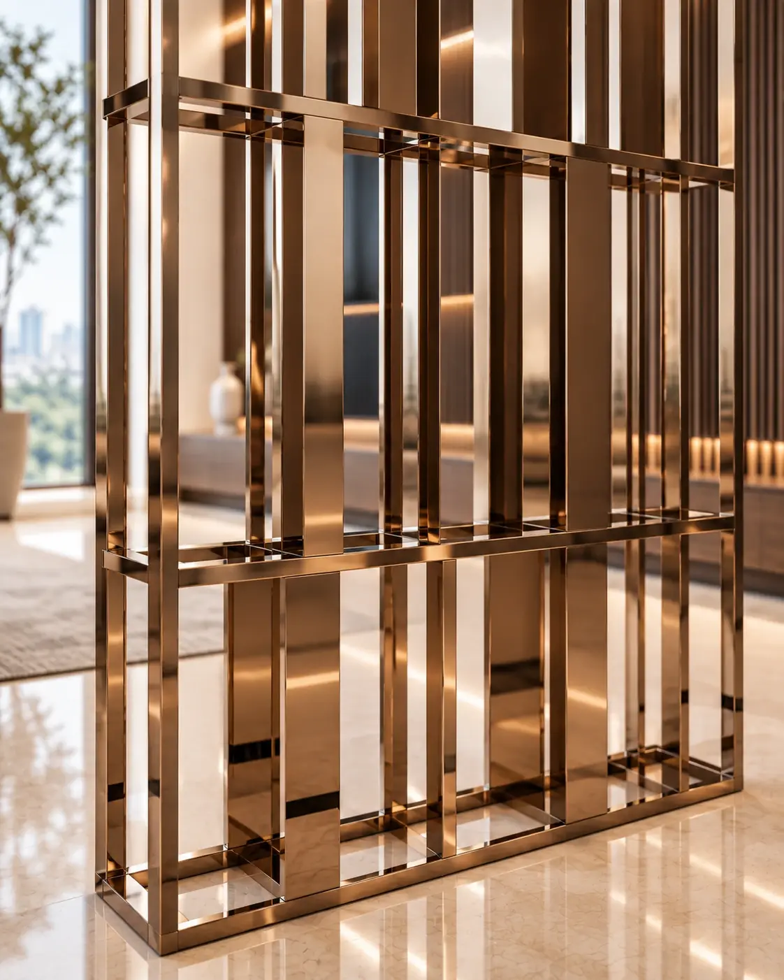 Residence · Brass Partition